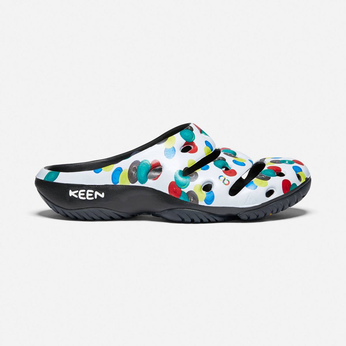 Keen Yogui Arts Pantoletten Herren DE-01632 Sync Dots - Keen Herrenschuhe Weiß